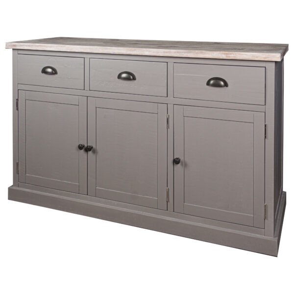 Villi Oak Wood Sideboard Sideboard Eclectic Niche