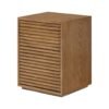 Charlton Ribbed Walnut Bedside | 2 Drawer - Image 3