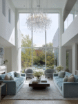 chandelier for living room in luxury interior