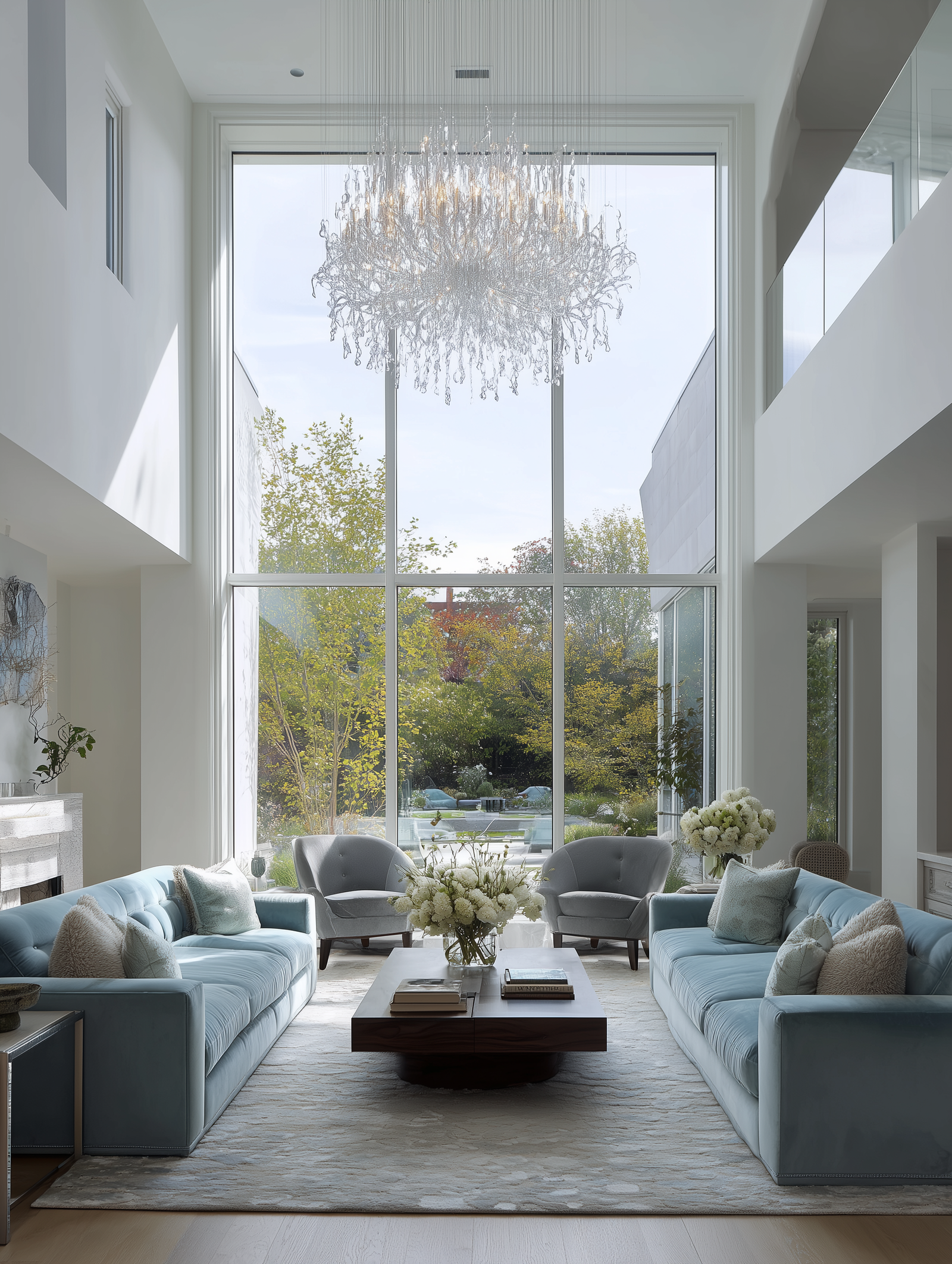 chandelier for living room in luxury interior