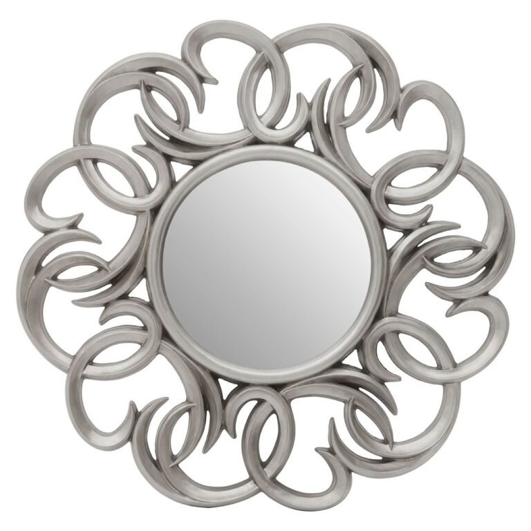 Twined Silver Swirl Wall Mirror