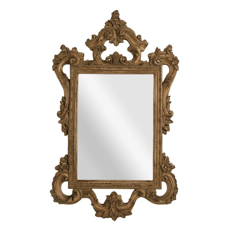Roque Style Antique Finish Wall Mirror