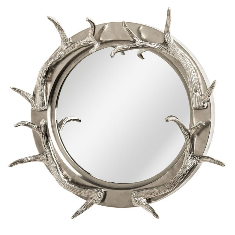 Tantler Steel And Nickel Finish Wall Mirror
