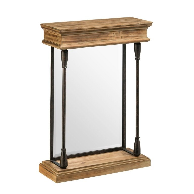 Mews Fir Wood And Metal Mirror