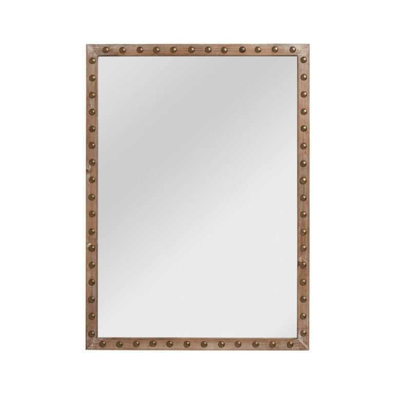 Mews Wall Mirror With Stud Detail