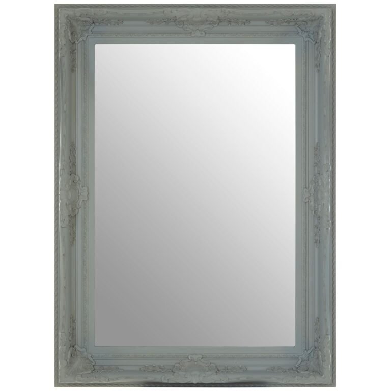 Roque Rectangular Antique Grey Wall Mirror