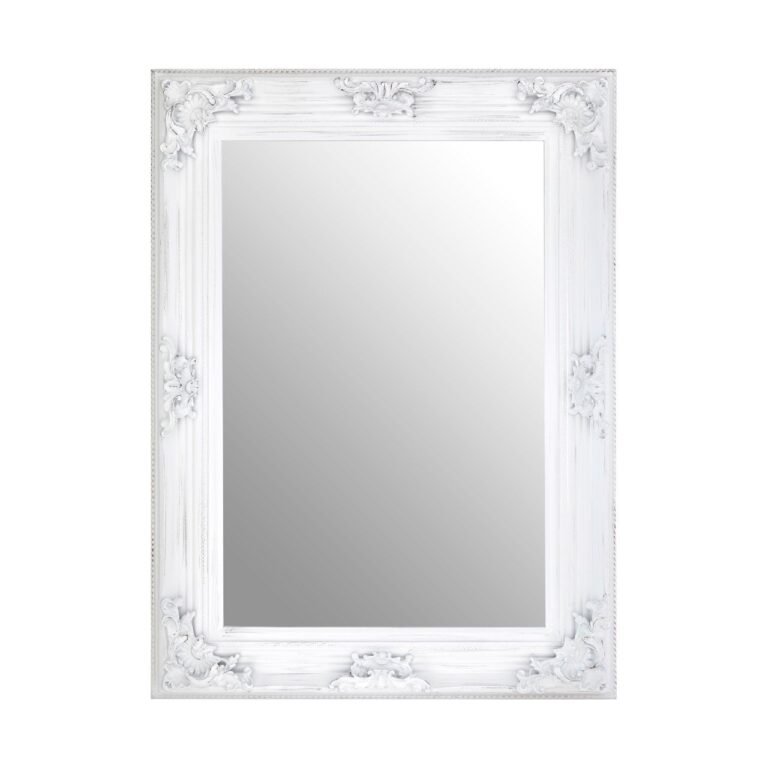 Roque Antique White Wall Mirror