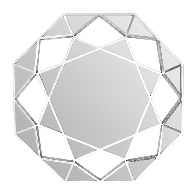 Whits Silver Octagonal Wall Mirror