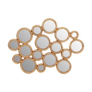 Tarva Gold Finish Wall Mirror