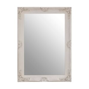 Tonie Antique White Wall Mirror