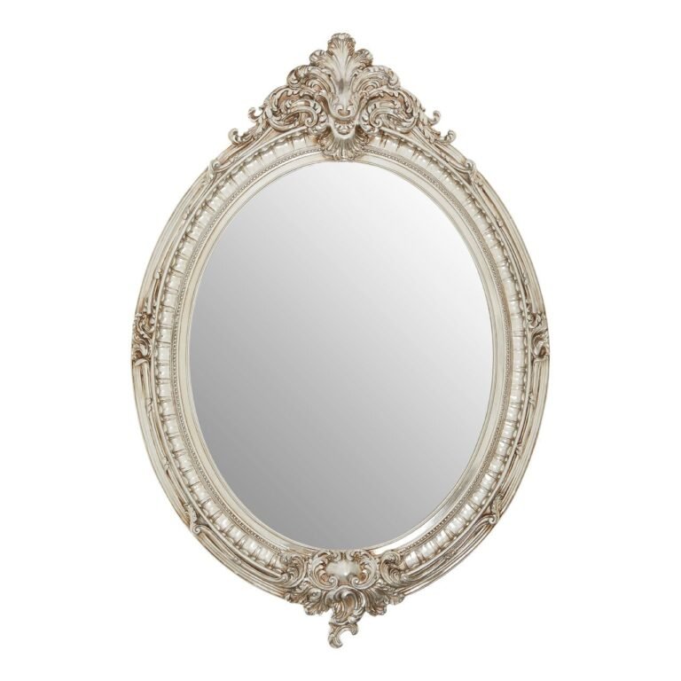 Julier Champagne Oval Framed Wall Mirror