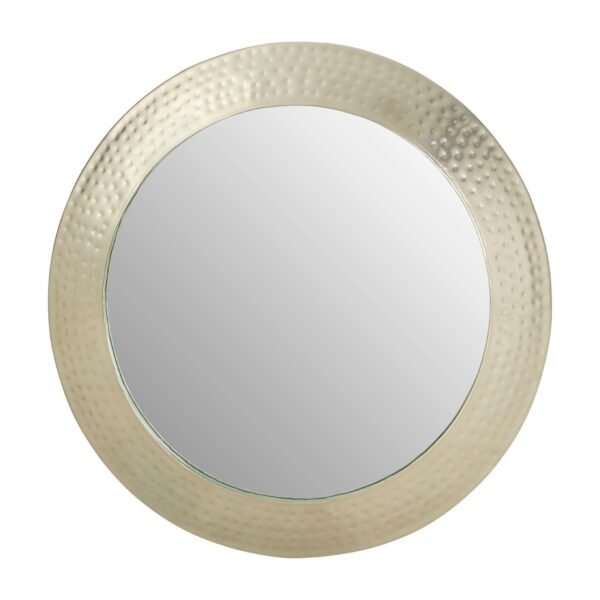 Foxley Hammered Pewter Finish Wall Mirror