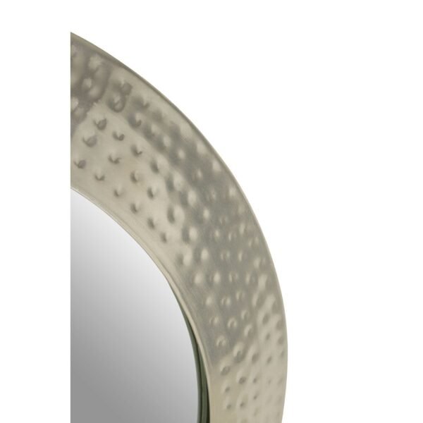 Foxley Hammered Pewter Finish Wall Mirror - Image 3