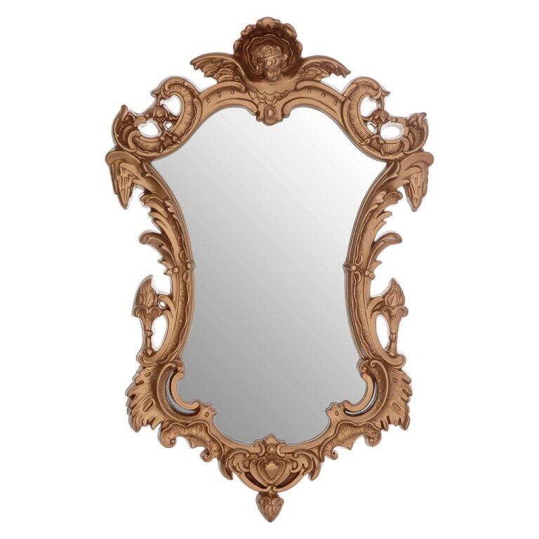 Olm Neo-Classical Gold Finish Wall Mirror