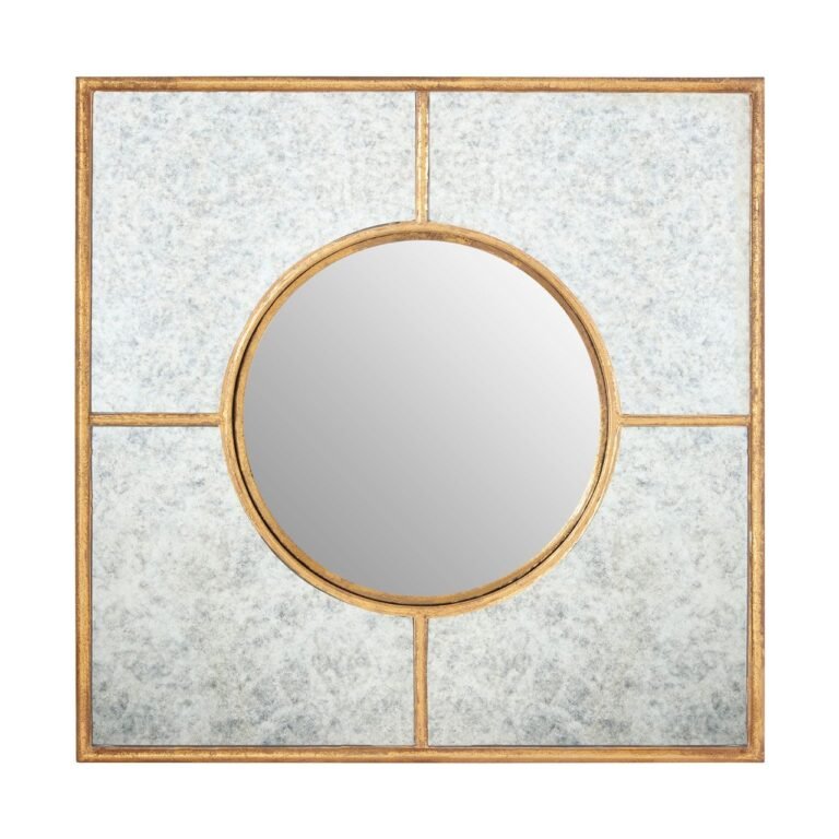 Orlando Gold Finish Art Deco Wall Mirror