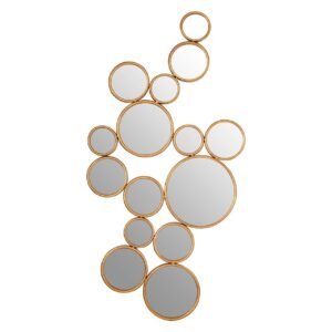 Orlando Large Gold Multi Circle Wall Mirror