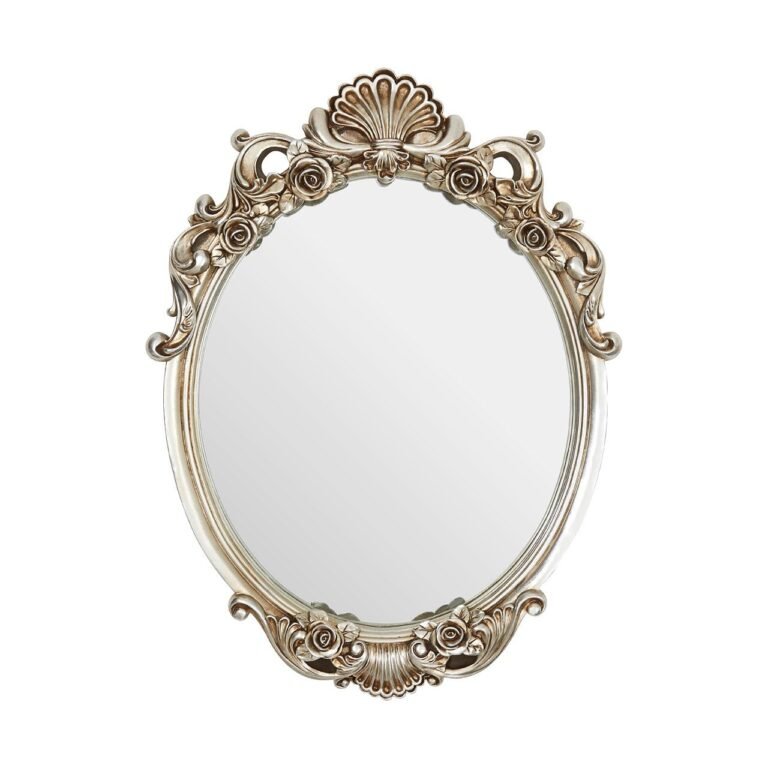 Champagne oie Finish Rose And Clam Wall Mirror