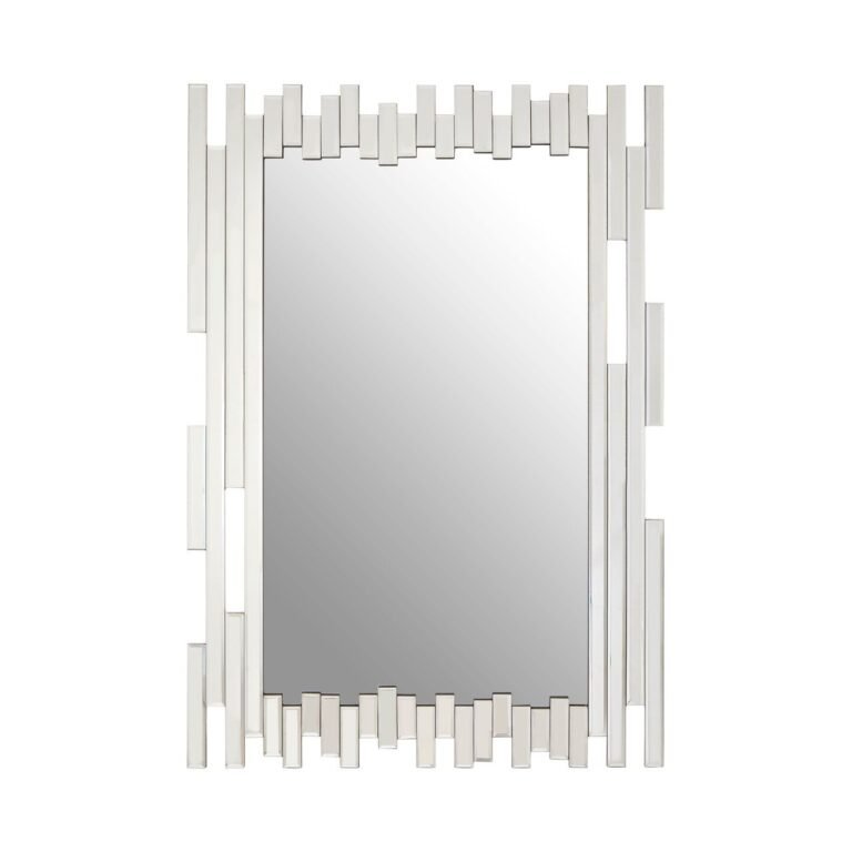 Rikz Puzzle Wall Mirror With Cut Out Frame