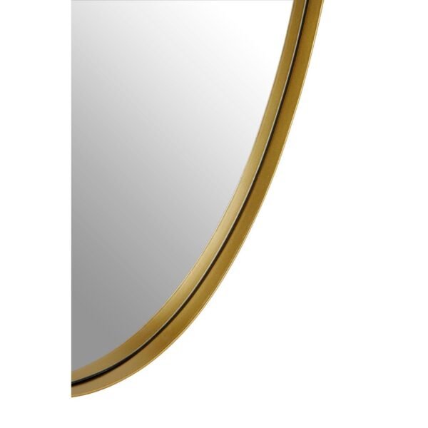 Rael Gold Finish Oval Wall Mirror - Image 3