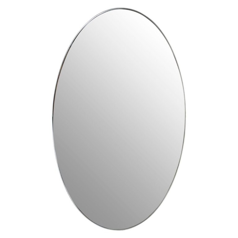 Rael Silver Oval Wall Mirror