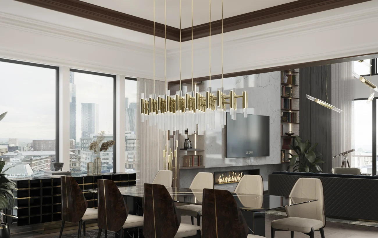 Waterfall Rectangular Suspension