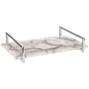 Bowie White Agate Small Tray