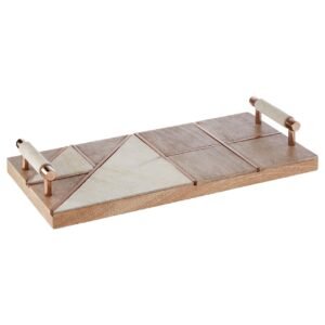 Bowie Cowhide / Wood Tray