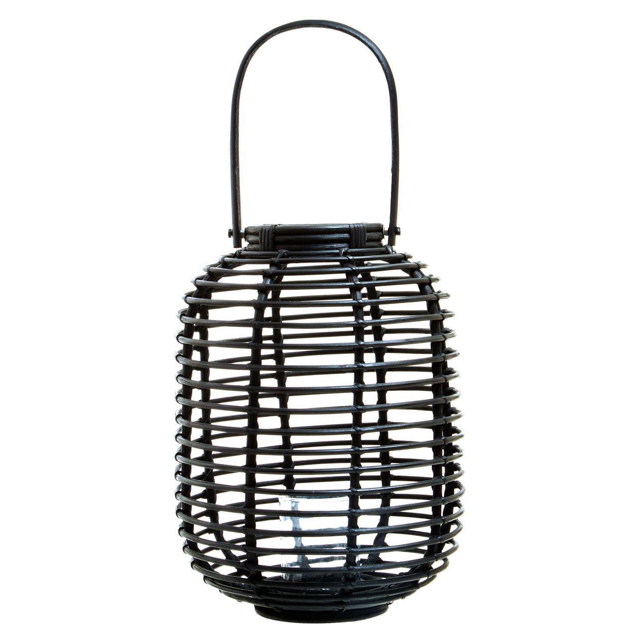 Mataram Black Rattan Candle Holder Candle Holders & Lanterns, DECOR