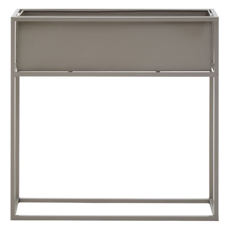 Tasher Grey Floor Standing Plant Box