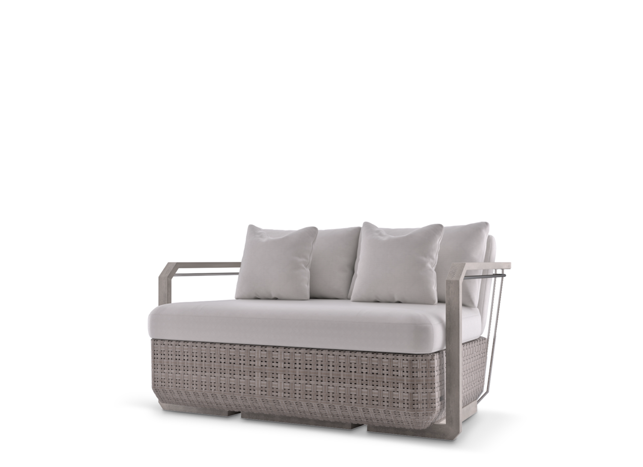 Hampton Wood Two Seat Sofa