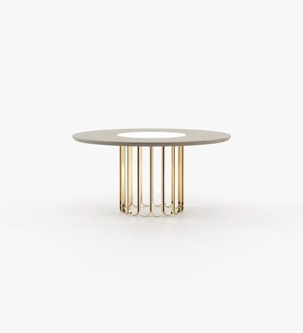 Cheryl dining table with lazy susan