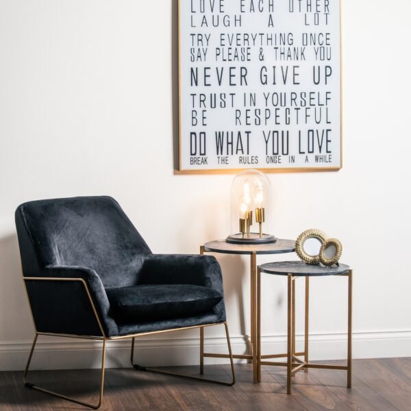 Large Glass House Rules Wall Art - Image 4