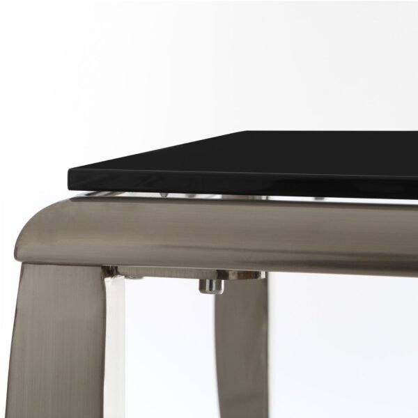 Black Oie Tempered Glass End Table - Image 3