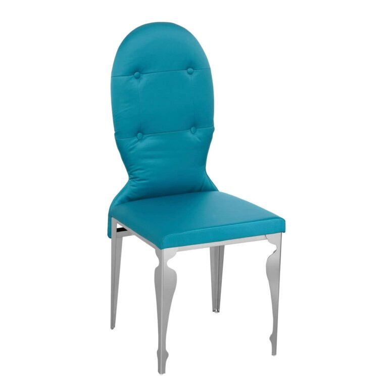 Blue Oie Teal Silk Chair