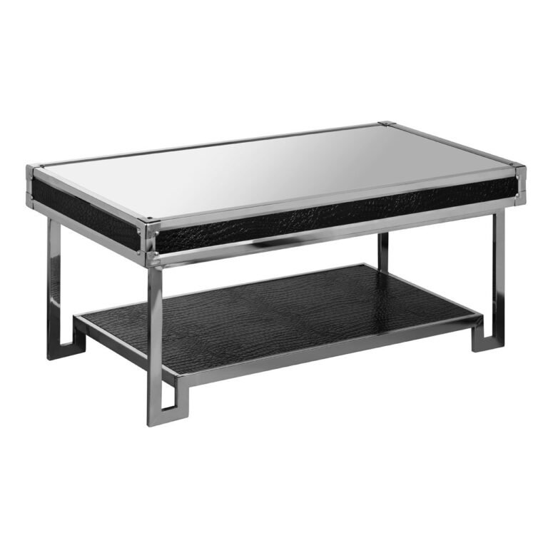 Oie Crocodile Leather Effect Coffee Table
