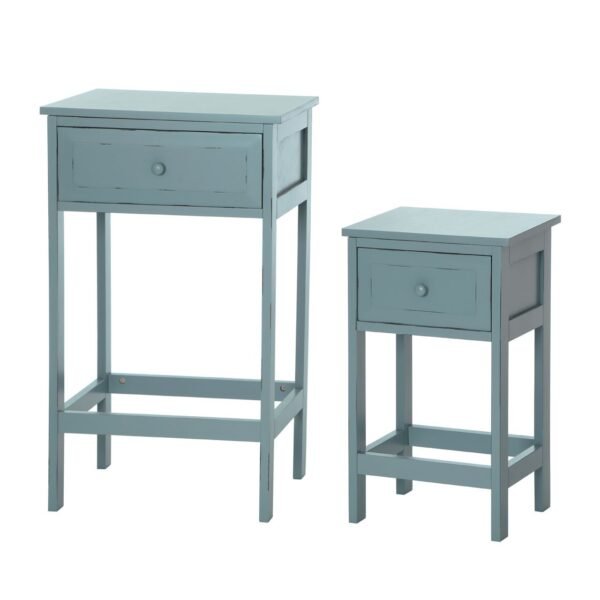 Telet Blue And Grey Tables - Set Of 2 - Image 2