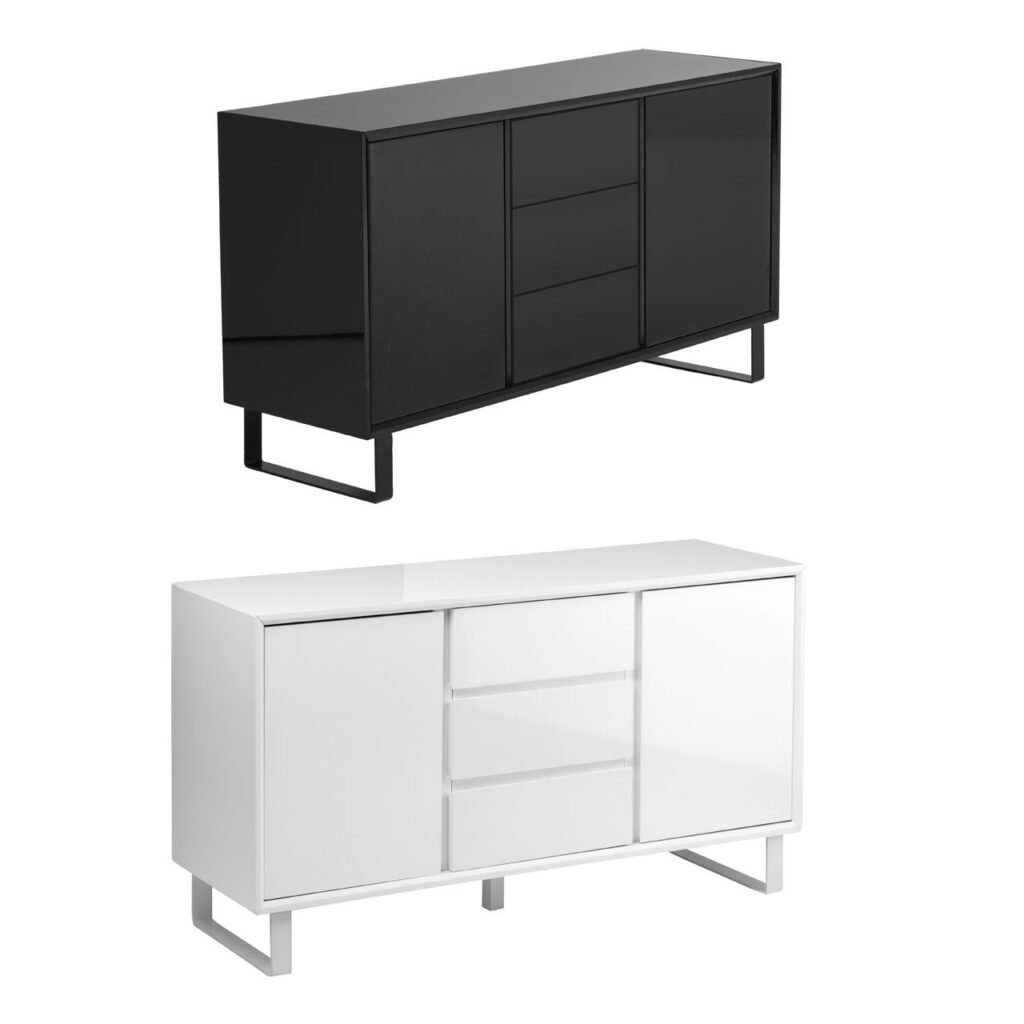 Moritz Black High Gloss Sideboard Sideboard Eclectic Niche