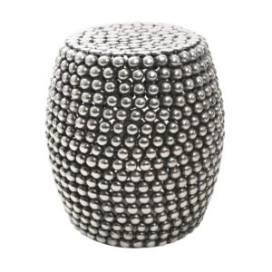 Foxley Round And Beaded Iron Barrel Stool