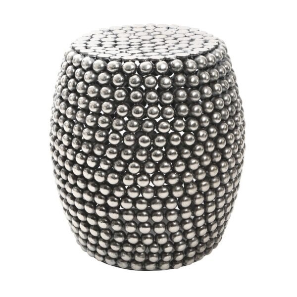 Foxley Round And Beaded Iron Barrel Stool