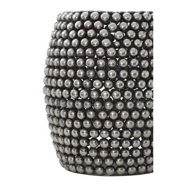 Foxley Round And Beaded Iron Barrel Stool - Image 4