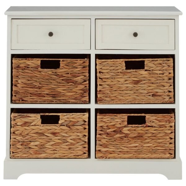 Stanton Ivory 2 Drawer 4 Baskets Cabinet