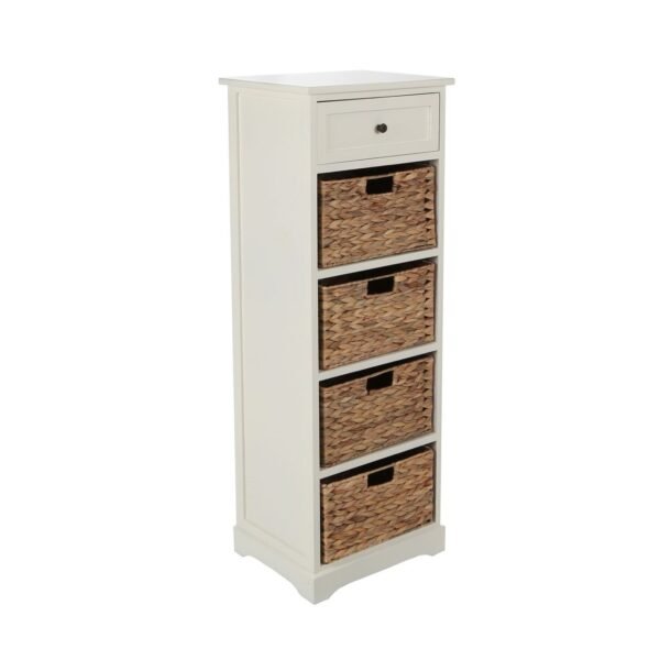 Stanton Ivory 1 Drawer 4 Baskets Cabinet - Image 2