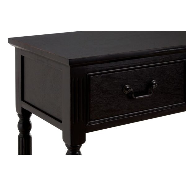 Mayfair 3 Drawer Vintage Black Console Table - Image 7