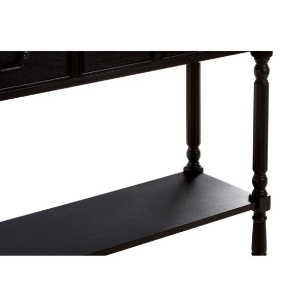 Mayfair 3 Drawer Vintage Black Console Table - Image 8