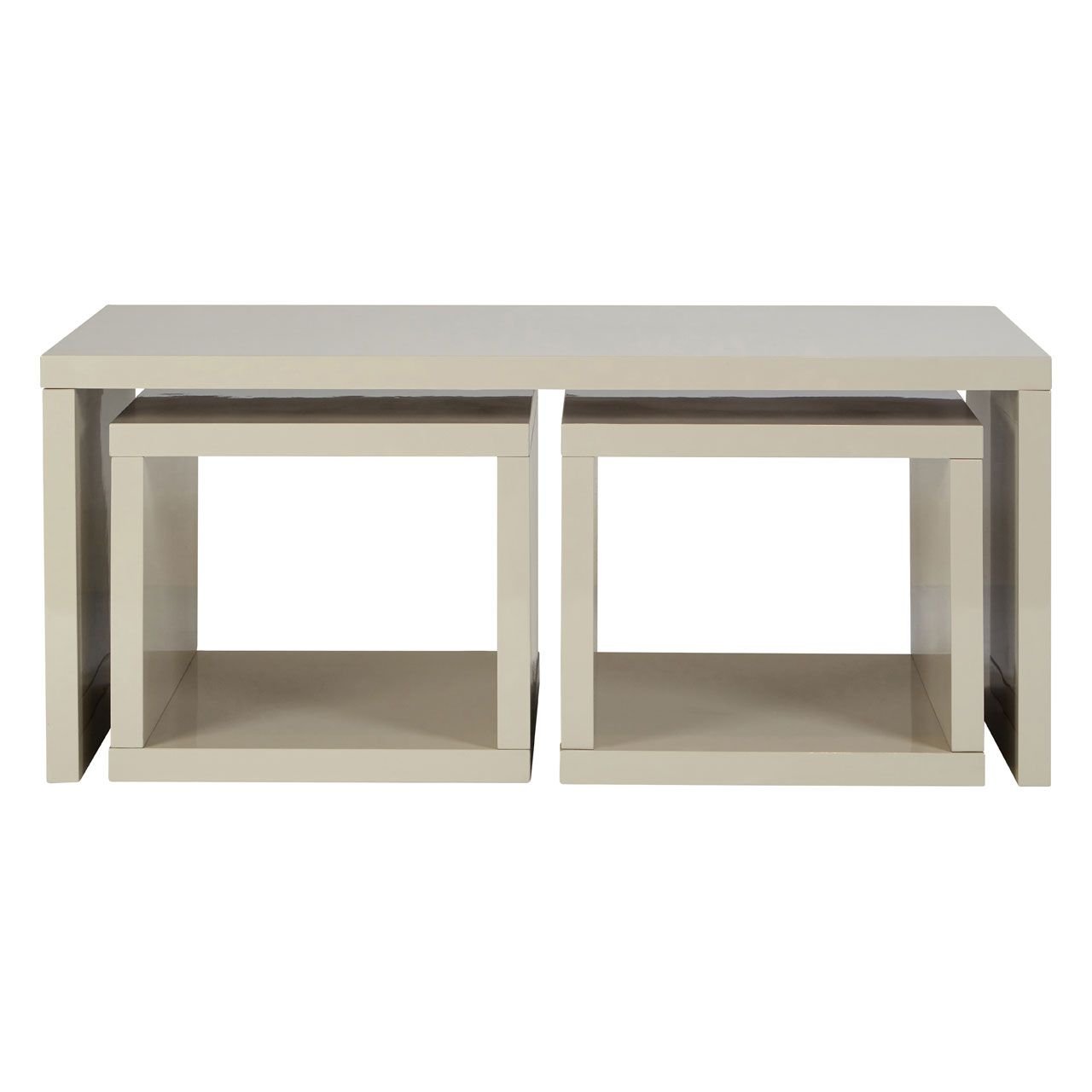 Driden Coffee Table With 2 Under Tables Driden Coffee Table With 2 Under Tables