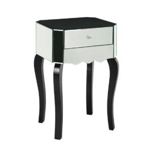 Orchid 1 Drawer Mirrored Glass Side Table