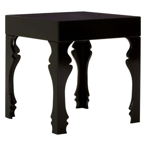 Lois Black High Gloss Finish Side Table - Image 2