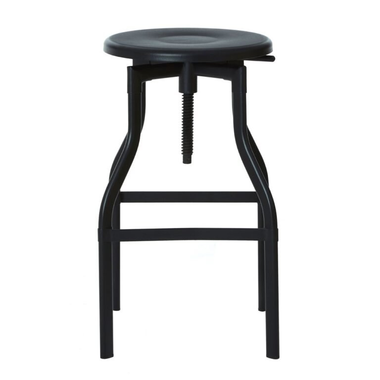Olv Foundry Black Metal Bar Stool