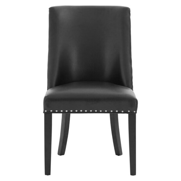 Odeo Black Leather Effect Dining Chair - Image 2