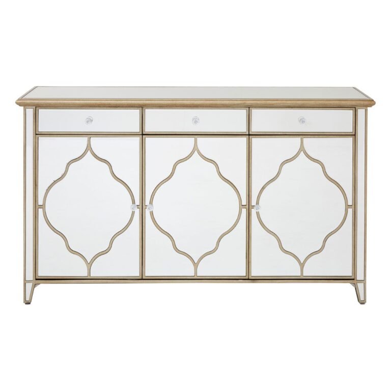 Fernleigh 3 Drawer Mirrored Rectangular Cabinet